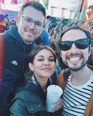 Lauren Layfield Instagram - Last ones. Soz to bang on but it’s just not wasted on me how lucky I am to have joined the @bbcradio1 family.🖤

1. Me and @louischads first met more than 10 years ago at a group of local radio stations in the Midlands. We said we always wanted to work at Radio 1. Louis - because he’s the biggest radio nerd I’ve ever known - got there way before me and is smashing it and I’m so happy I got to join him and make our 20-year-old-selves proud.
2. @lilliemaenot. The LMS. What luck to have been given her as a producer.🍀
3. @mansithejourno’s first festival. Bought a digi camera. Bought tissues out during the @raye set.💜 
4. The way I could bang on about the @thelastdinnerparty forever. The charisma! The stage presence! Christ!
5 & 6. Bring your boys to work day.
7. Golden hour✨
8. “We could be lifted, from the shadows, lifted.”
9 & 10. Buggy life. @louischad doing some classic Chadwicking.