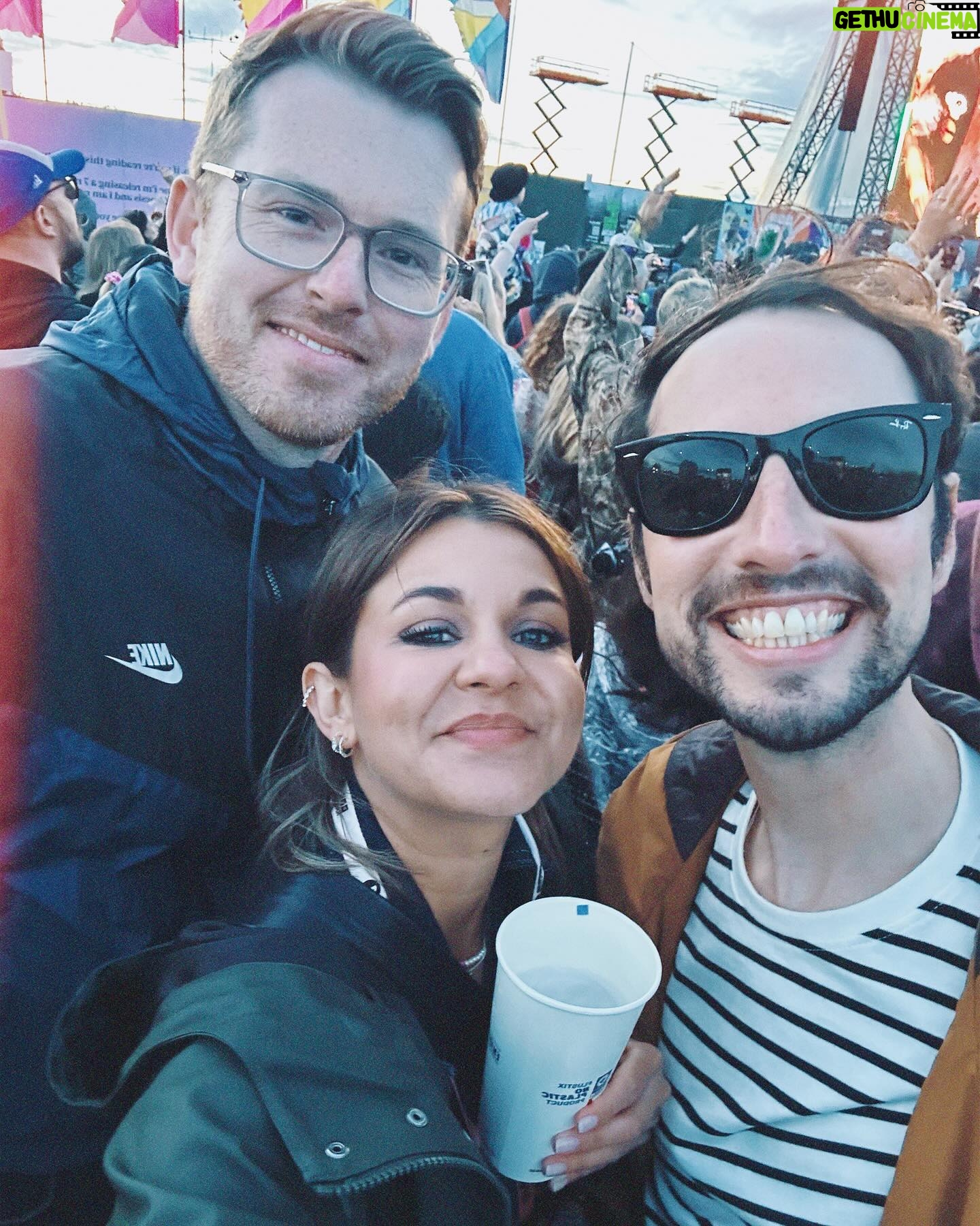 Lauren Layfield - 3 Likes - Last ones. Soz to bang on but it’s just not wasted on me how lucky I am to have joined the @bbcradio1 family.🖤
1. Me and @louischads first met more than 10 years ago at a group of local radio stations in the Midlands. We said we always wanted to work at Radio 1. Louis - because he’s the biggest radio nerd I’ve ever known - got there way before me and is smashing it and I’m so happy I got to join him and make our 20-year-old-selves proud.
2. @lilliemaenot. The LMS. What luck to have been given her as a producer.🍀
3. @mansithejourno’s first festival. Bought a digi camera. Bought tissues out during the @raye set.💜
4. The way I could bang on about the @thelastdinnerparty forever. The charisma! The stage presence! Christ!
5 & 6. Bring your boys to work day.
7. Golden hour✨
8. “We could be lifted, from the shadows, lifted.”
9 & 10. Buggy life. @louischad doing some classic Chadwicking.