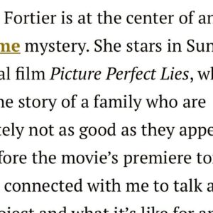 Laurie Fortier Instagram - Thank you @tvbrittanyf for the lovely article. 😘
@lifetimetv 
@reeloneentertainment 
.
.
.
 #lifetimemovie #lifetimetv #reeloneentertainment #actress #actor #actorslife #lauriefortier #article #tvbrittanyf #tv #movie #onlyonelife 

https://tvbrittanyf.com/2021/06/27/laurie-fortier-picture-perfect-lies/
