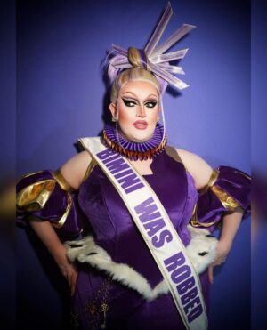 Lawrence Chaney Instagram - bIMiNi wAs rOBbed

Dress by @gilliejeanking 
Ruff by @paris_ettamol 
Hair by @mannhandledwigs 
Photos by @ethangreshm
