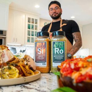 Lawrence Duran Instagram - Try my two signature seasonings, Rotisserie Chicken and Spicy Italian, packed with clean, bright flavors and offering the perfect balance of herbs and spices.

Click the link in my bio to get my new line of spices from @spiceology 

#funwithfood #cheflife #wahlbergchef #family #blessed