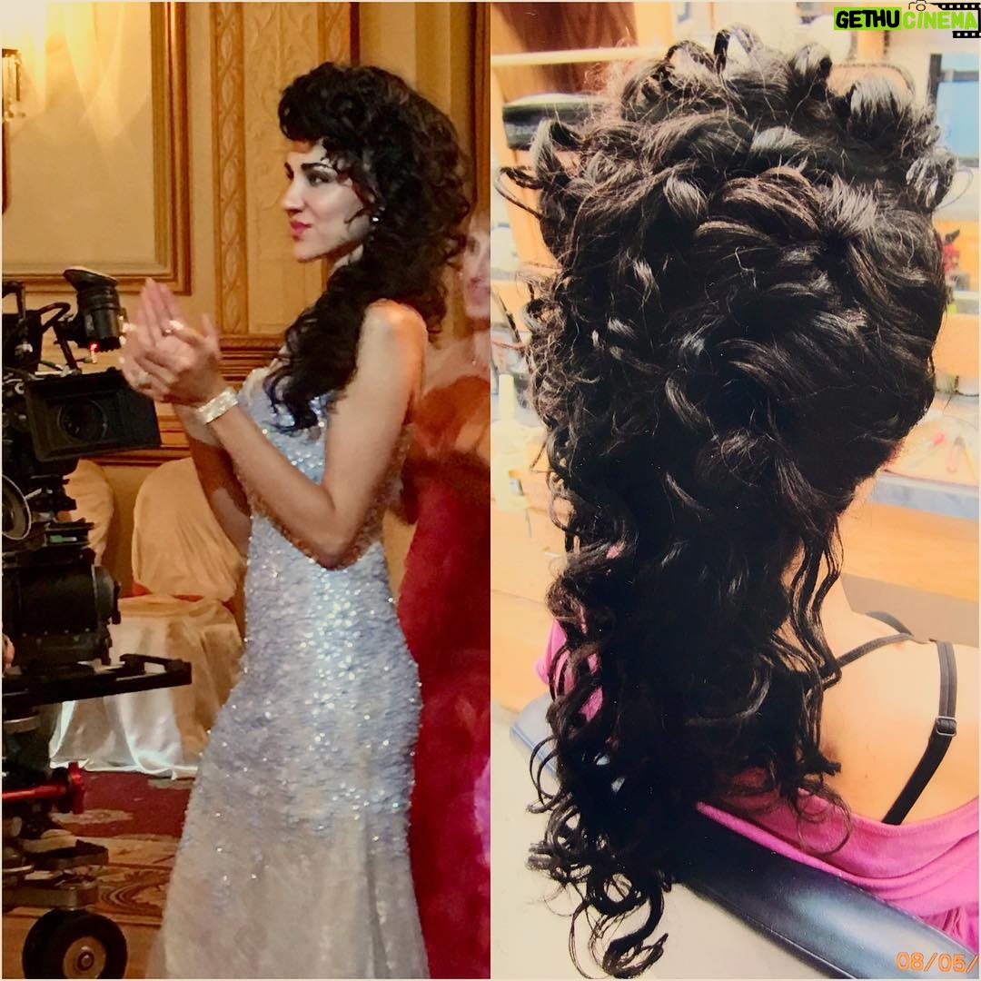 Layla Alizada - 1.5K Likes - 5 days till @shuteyeonhulu season 2! Here’s Simza season 1. When I quickly glanced at the pic, I thought it was a wig replica but then realized it was me and all my own hair 😄 Beautiful job by the hair department creating this updo. Kinda looks like a flower. #ShutEyeOnHulu #setlife