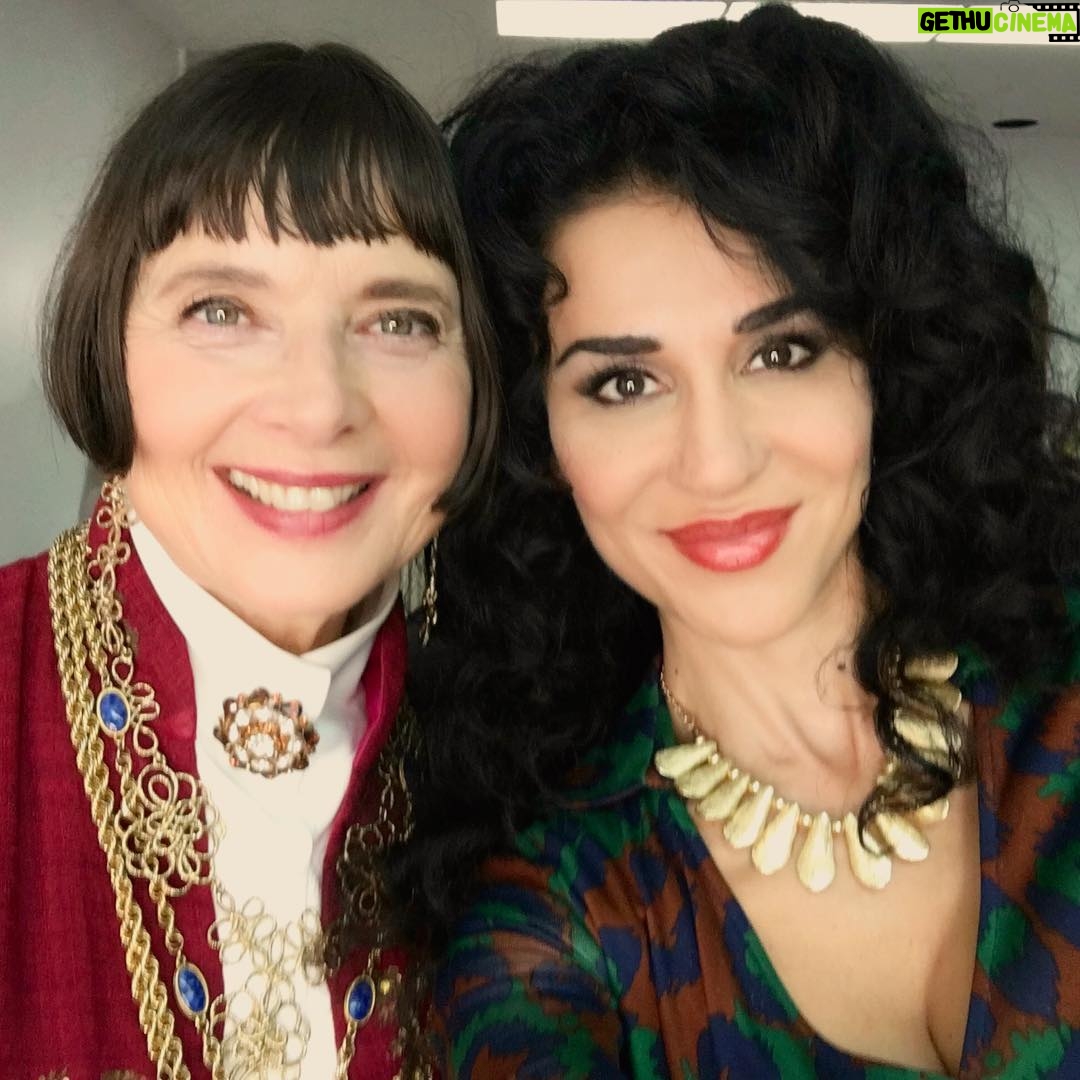 Layla Alizada - 1.3K Likes - With the ever beautiful and talented @isabellarossellini She is hilarious and so much fun to create with. #bts #ShutEyeOnHulu season 1 - Rita & Simza