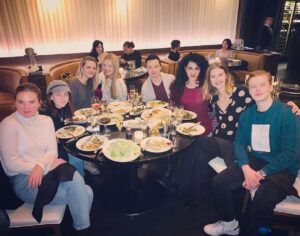Layla Alizada Instagram - Thanks for hosting us @rpmsteak for  an incredible feast. And what a fun, unexpected #Stitchers  reunion with this lovely lady @emmaishta ❤️