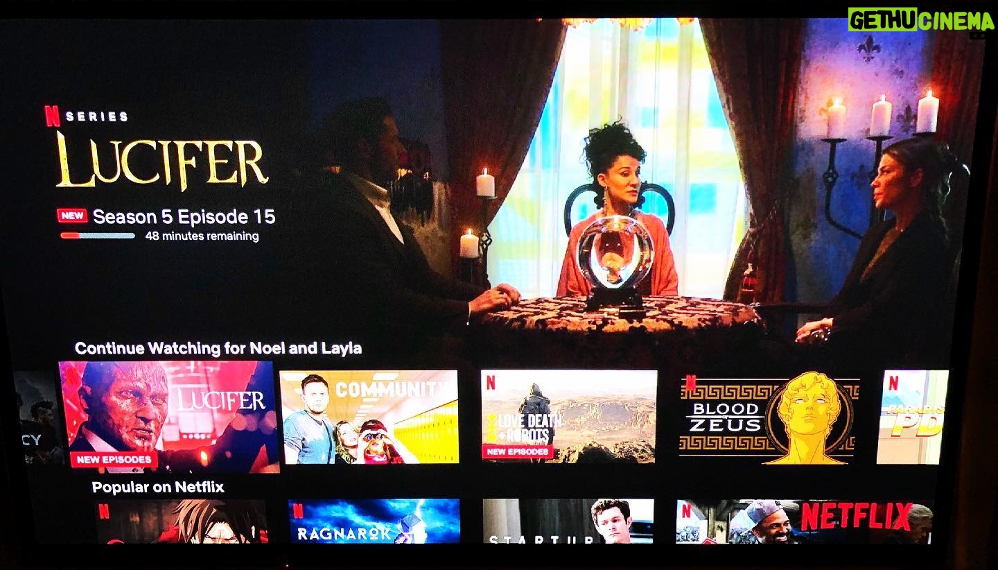 Layla Alizada - 3.5K Likes - Guess who’s on #netflix ?!
I’m a little late to the party but the 2nd half of #lucifer season 5 dropped a couple weeks ago so check it out if you haven’t! Had so much fun with this character. Big thank you to Ildy Modrovich co-show runner and director of this episode for inviting me to play and to Tom Ellis and Lauren German for being so welcoming & generous to work with ❤️