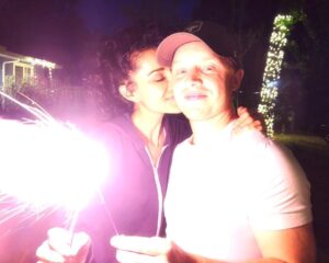Layla Alizada Instagram - Hope everyone had a safe and Happy 4th! 🇺🇸 #4thofjuly #fireworks #sparklers💥