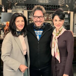 Layla Alizada Instagram - Worked on a movie a few weeks ago called ‘The Cuban’. A story with so much heart. Will share when it’s out. Here I am with the gracious, talented Shohreh @saghdashloo & our wonderful director Sergio Navarretta. #tbt