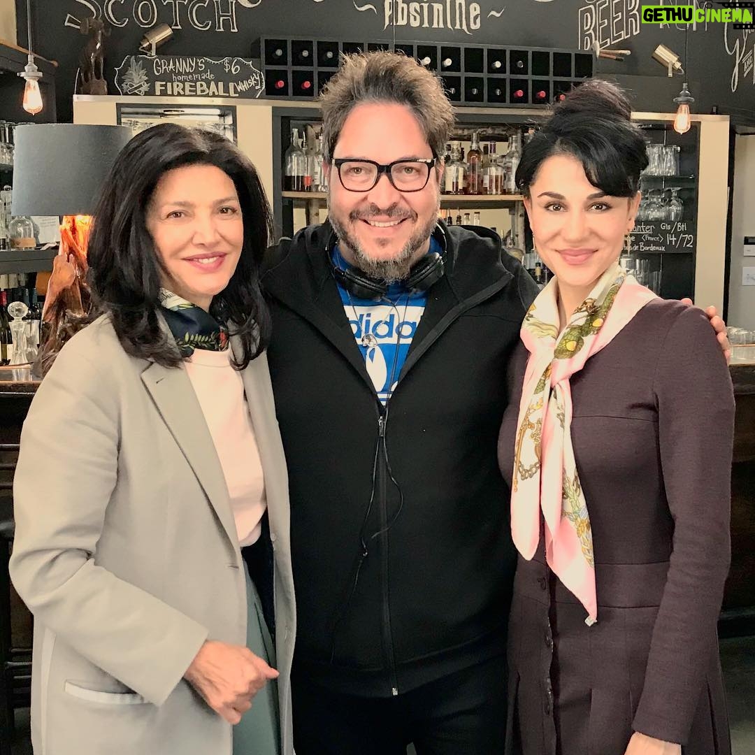 Layla Alizada - 1.3K Likes - Worked on a movie a few weeks ago called ‘The Cuban’. A story with so much heart. Will share when it’s out. Here I am with the gracious, talented Shohreh @saghdashloo & our wonderful director Sergio Navarretta. #tbt