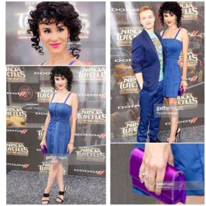 Layla Alizada Instagram - Miss u already NYC. Had a blast at the #tmnt2 premiere with @noel_fisher :) A big thank you to @stylelvr for our outfits and to @confessions__of_a_harlemite for hair/make- up 💕 Dress: PARKER Heels: BCBG, Clutch: Onna Ehrlich, Jewelry: Kate Spade Line, Stella & Dot