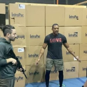 Laz Alonso Instagram - So a little behind the scenes fight choreography with our @theboystv stunt coordinator @3youngkings and his amazing team, who work tirelessly day & night and weekends to get us ready to perform safely & convincingly on camera. The work that you see took weeks of ideating, rehearsals & changes (half speed, then full speed), before we finally film it. On the day we’re full speed and on point like a Bruce Lee flick. This is the fight choreo between us and Splinter.