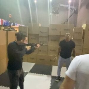 Laz Alonso Instagram - So a little behind the scenes fight choreography with our @theboystv stunt coordinator @3youngkings and his amazing team, who work tirelessly day & night and weekends to get us ready to perform safely & convincingly on camera. The work that you see took weeks of ideating, rehearsals & changes (half speed, then full speed), before we finally film it. On the day we’re full speed and on point like a Bruce Lee flick. This is the fight choreo between us and Splinter.