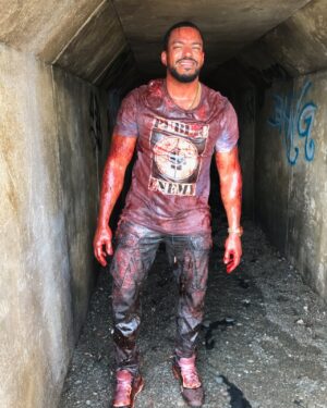 Laz Alonso Instagram - Hey Homelander!!!!! @toni.starr Our whale is BIGGER than yours!!!!! 👹🐳 #theboys #season2 #whale #theboystv
