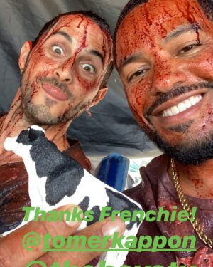 Laz Alonso Instagram - Hey Homelander!!!!! @toni.starr Our whale is BIGGER than yours!!!!! 👹🐳 #theboys #season2 #whale #theboystv