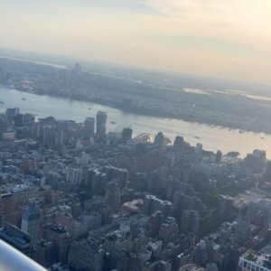 Laz Alonso Instagram - A couple of weeks ago when we did the visit to @empirestatebldg. If you haven’t done the tour it’s worth it, we went to the very top, so high that helicopters were flying beneath us. Last picture, we got a little visit from Vhagar, the star of one of our competitor shows. I let her know I’m #TeamBlack
