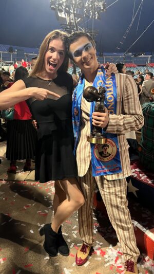 Lea Toran Jenner Instagram - Emotional trip going to see @galexey94 🥹💙 perform at the Monte Carlo Circus Festival 🎪 
#montecarlocircusfestival #circusartist