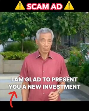 Lee Hsien Loong Instagram - You might have seen a deepfake video of me asking viewers to sign up for an investment product that claims to have guaranteed returns. 

The video is not real! 

AI and deepfake technology are becoming better by the day. On top of mimicking my voice and layering the fake audio over actual footage of me making last year’s National Day Message, scammers even synced my mouth movements with the audio. This is extremely worrying: people watching the video may be fooled into thinking that I really said those words. 

Please remember, if something sounds too good to be true, do proceed with caution. If you see or receive scam ads of me or any other Singapore public office holder promoting an investment product, please do not believe them. You can also report them via the government’s ScamShield Bot on WhatsApp at go.gov.sg/scamshield-bot

I thank the many of you who alerted me to this latest scam. We must stay vigilant in order to protect ourselves and the ones around us. – LHL