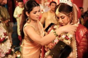 Lekha Chatterjee Instagram - Remember when we used to call some women "aunties" who were in their mid 20's .. we are them now😂😂... can't believe you( @trisha.bhatt )got married.. another one is a mom now (@gangulysumana4 ) .. it's all so overwhelming.. love you guys .. wish you a lifetime of happiness and peace ❤️
