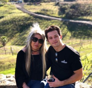 Leo Howard Instagram - Mom   wine   animals = allergy attacks and red wine teeth... I’m not mad about it.