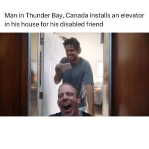 Leon Logothetis Instagram - Kindness level - Legendary ❤️🔥
...
"Jamie Mendek and I have been friends since Grade 1," Franco Daniele said. "This is a 2 year long secret that us high school buds kept while amidst a house build and pandemic. This is the first time we were able to get together to film this reveal video. Now Jamie has another place to hang out in a city that is not very handicap accessible." This is EVERYTHING!!!

Reposted: goodnews_movement

#kindness #thekindnessdiaries #leonlogothetis #bekind #gobekind #randomactofkindness #spreadkindness #kindnessmatters #choosekindness #channelkindness #kindnessrocks #youmatter #kindnessdiaries #randomactsofkindness #alwaysbekind #rak #kindnessisstrength #empathymatters #attitudeofgratitude #kindnesssuperhero