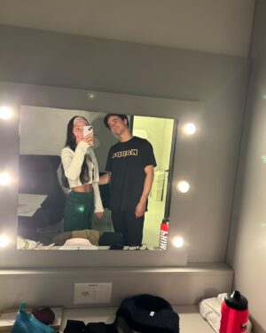 Leonardo Cecchi Instagram - A few special moments with my other half, our first show in Lugano, Parma and my quick “Ligurian” getaway 
.
.
.
Ps. I lost my hat, @aalessandrocroce 🥲