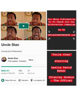 Leslie David Baker Instagram - We are GIVING AWAY a $100 and a Zoom Call from Leslie David Baker to celebrate The “Uncle Stan” Campaign (UncleStanTheShow.com) reaching 67%/$200,000  of our funding goal on Kickstarter!

In order to enter follow the directions below. (Please be sure to follow them EXACTLY or you will NOT qualify).

1. Make sure you’re following this page (@thelesliedavidbaker ) and @officialsardarkhan 

2. Tag (@) atleast 5 friends in the comments of this post.

3. Swipe Left and Screenshot the image from our Campaign

4. Post the image on your Instagram page with a caption letting people know about the campaign.

Rules: Open to the U.S., Canada, and internationally. Entries to the giveaway will be accepted until 07/23 until 6pm PST. The winner will be chosen at random and announced on 07/24.

Per Instagram policy, this promotion is in no way sponsored, administered, or associated with Instagram, Inc. By entering, entrants confirm that they are 13  years of age, release Instagram of responsibility, and agree to Instagram’s terms of use.

Winners will be notified on Leslie David Baker’s Instagram via Post and Direct Message. 

Payment for $100 will be sent via PayPal Or Venmo, immediately upon receiving your information. 

Zoom call will be scheduled and made within 48 hours of winner being notified.

#giveaway #giveawaycontest #giveaways #UncleStan #TheOffice #contest #contestgiveaway #StanleyHudson #LeslieDavidBaker #kickstarter #crowdfunding