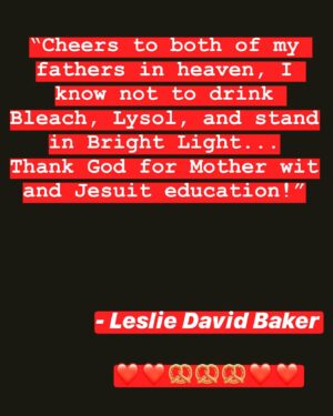 Leslie David Baker Instagram - Cheers 🥂🥨❤️