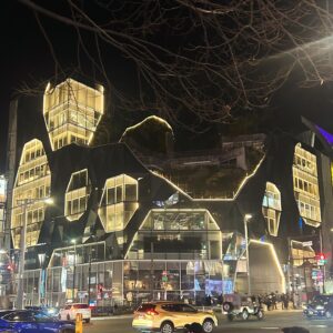 LiLy Instagram - ブランド立ち上げながら完成を
ずっと追ってる建築物が。今、
目の前で光っていてドキッと。

初めて光るとこみた。
新しいHARAJUKU

完成間近？

こちらも
明日は
ローンチ
パーティ、
憧れの場所で。

#lilysdiary2024 #tokyodream