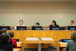 Liev Schreiber Instagram - BlueCheck Ukraine co-founder and Builders Ukraine co-chair Liev Schreiber with Sasha, Kira and Ilya. The children testified at the UN about their experience of being abducted by Russian forces. Schreiber delivered opening remarks. He said the children are three of the bravest people he has ever met.