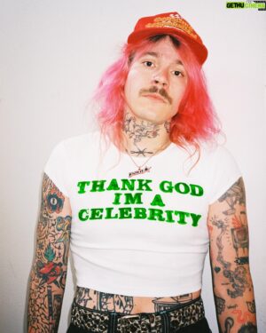Lil Aaron Instagram - thank god… new merch out now! 💚📸 hazheart.com