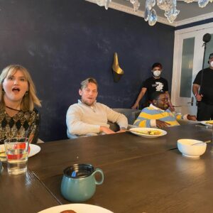 Lil Rel Howery Instagram - How about a little #bts from the comedy whodunnit “Reunion” with @comedianlilrel @jillianbell @nina @jamiejchung @billymagnussen @hitchmichael @teejrado @chsecrwfrd director @chrisnelson writers @jakesemanuel @williebloc & our fantastic crew?  We had a great time at the Calabasas mansion doubling for snowy Connecticut. Check it out now… available for purchase on Apple TV, Amazon Prime, and most platforms. #reunionmovie @paramountmovies