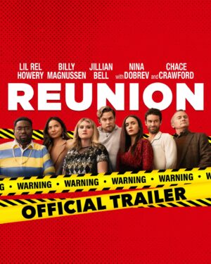Lil Rel Howery Instagram - Did this very funny murder mystery movie with this amazing group of actors. We all got really close and did something really fun and so excited for this to come out. Also produced this movie with my fellow favs great partners @jillianbell @billymagnussen and @whitearrows Directed by @chrisnelson this comes out to rent or buy digitally on June 28th. #ReunionMovie #MovieMakingRel