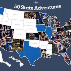 Lillian Bridget Instagram - 16 more states to go! 

Maybe 15 after the first week of July and finally connecting the coasts🤪
#ROH
#AEW
#AlwaysROHTVChamp
