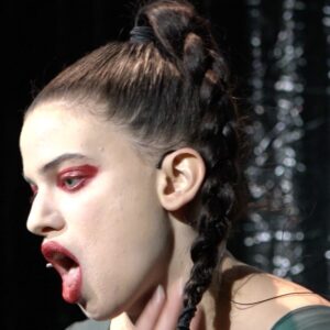 Lily McMenamy Instagram - When I took all my personalities to Munich in 2018 👹 @museumbrandhorst @muenchner_kammerspiele 🦎 xxxx