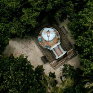 Lin Oeding Instagram - New Hobbies Include: Reading in a bubble, in a forest, on a patch of sand in the middle of the Indian Ocean
