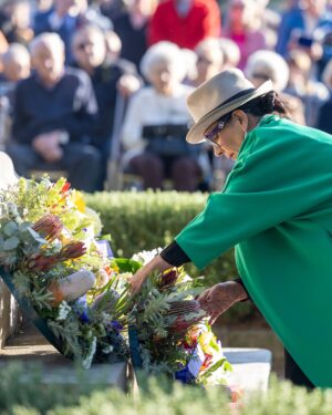 Linda Burney Instagram - It was humbling to be in the presence of those who gave so much for our country, as our community came together this morning to pay respect to all those who have served our nation in war, conflict and peacekeeping.

It was a beautiful ANZAC Day commemoration with Kogarah RSL and the Member for Kogarah, Premier Chris Minns. 

Thank you to everyone who came out to remember the sacrifice of those who have served.

Lest We Forget.