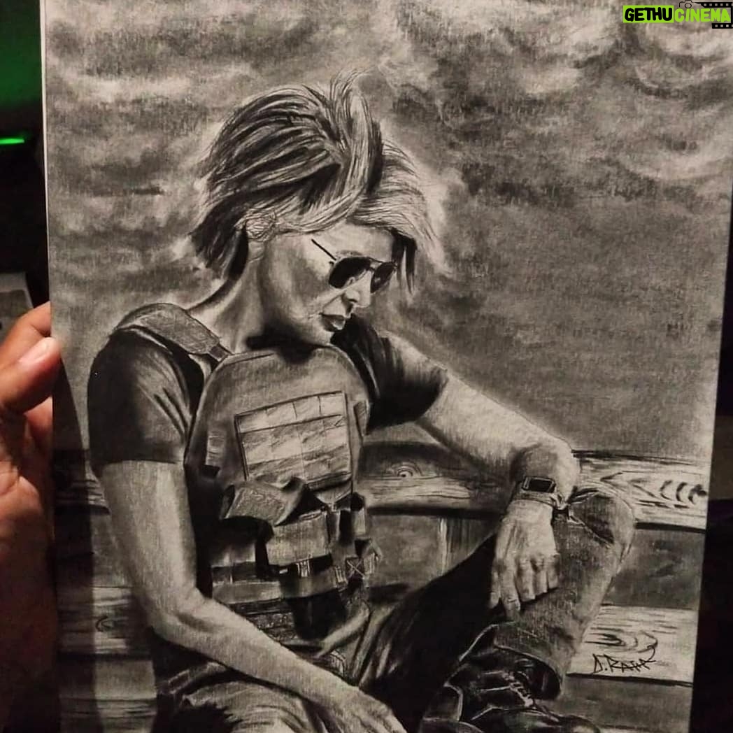Linda Hamilton - 1.4K Likes - Like it. #drawing