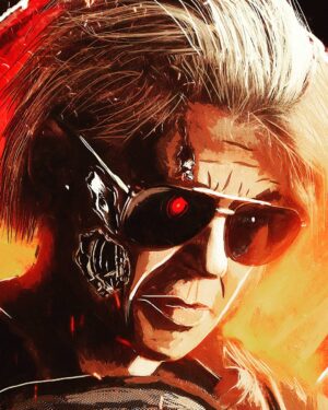 Linda Hamilton Instagram - Dark Fate Artwork
#badass