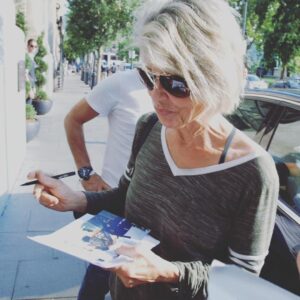 Linda Hamilton Instagram - Somewhere in Budapest 
#autograph