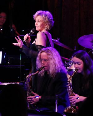 Linda Purl Instagram - Still feeling the Birdland  buzz from the fabulous DIVA jazz orchestra, Tedd Firth and our guest Nicolas King the other night.  Sooo much fun. Grateful and flying high 🙏🙏🙏