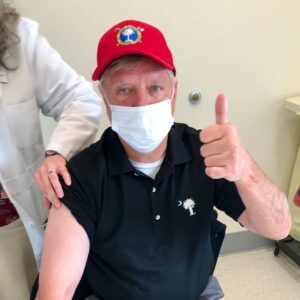 Lindsey Graham Instagram - Thank God for nurses who help people in need and know how to use a needle. 

Thank God for those who produced these vaccines. 

If enough of us take it, we will get back to normal lives. 

Help is on the way.