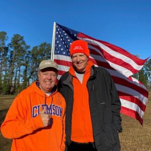 Lindsey Graham Instagram - On April 9, 1942, six Clemson alumni became POWs with tens of thousands of their brothers-in-arms when American troops fighting in the Philippines were ordered to surrender to the Japanese. 

This morning I attended the “Clemson 8” Challenge to honor these and other heroes.
