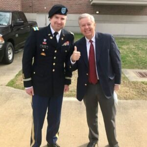 Lindsey Graham Instagram - Honored to be able to attend Jimmy McCain’s graduation from OCS at Fort Benning.  

Jimmy’s an extraordinary young man and along with his classmates is the newest Second Lieutenant of the U.S. Army.  

I’m very proud of Jimmy and his beautiful family. I know his old man is beaming. 

Also, great to spend time with Cindy and witness this graduation ceremony. 

It makes me realize that America and the U.S. Army are in good hands. 

A very impressive class!