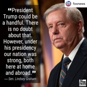 Lindsey Graham Instagram - What a difference a year makes.