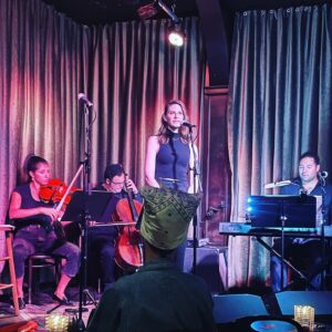Lindsey Kraft Instagram - this was an absolute dream for me. i’ve always heard strings in my head. but @reallindaperry said she specifically heard cello and viola. thank you @dereksteincello & @karoline_menezes__ for making ☁️ a reality (clouds are dreams, yup) thank you @thehotelcafe for this beautiful space to perform.
one week left of my residency. the strings will be back, and @iamtimbagley will be joining me. along with another special guesy tbd. thank you @michaelthomasgrant i wish you’d be back next week. voice of angel. thank you @thesaragilbert ❤️ and thank you @andrewleeds who is the truest of ☁️makers.