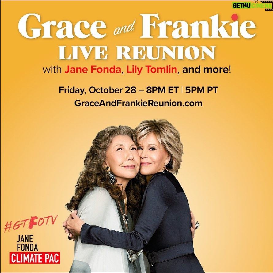 Lindsey Kraft - 1K Likes - tonight!!!! The Grace and Frankie family will be back together virtually on October 28th at 8PM ET/5PM PT. The cast (and some special guests!) are doing an online table read to support the @janefondaclimatepac and their efforts to elect climate champions up and down the ballot in the November 8 Election! #GTFOTV 🎟 Tickets ➡️ GraceAndFrankieReunion.com