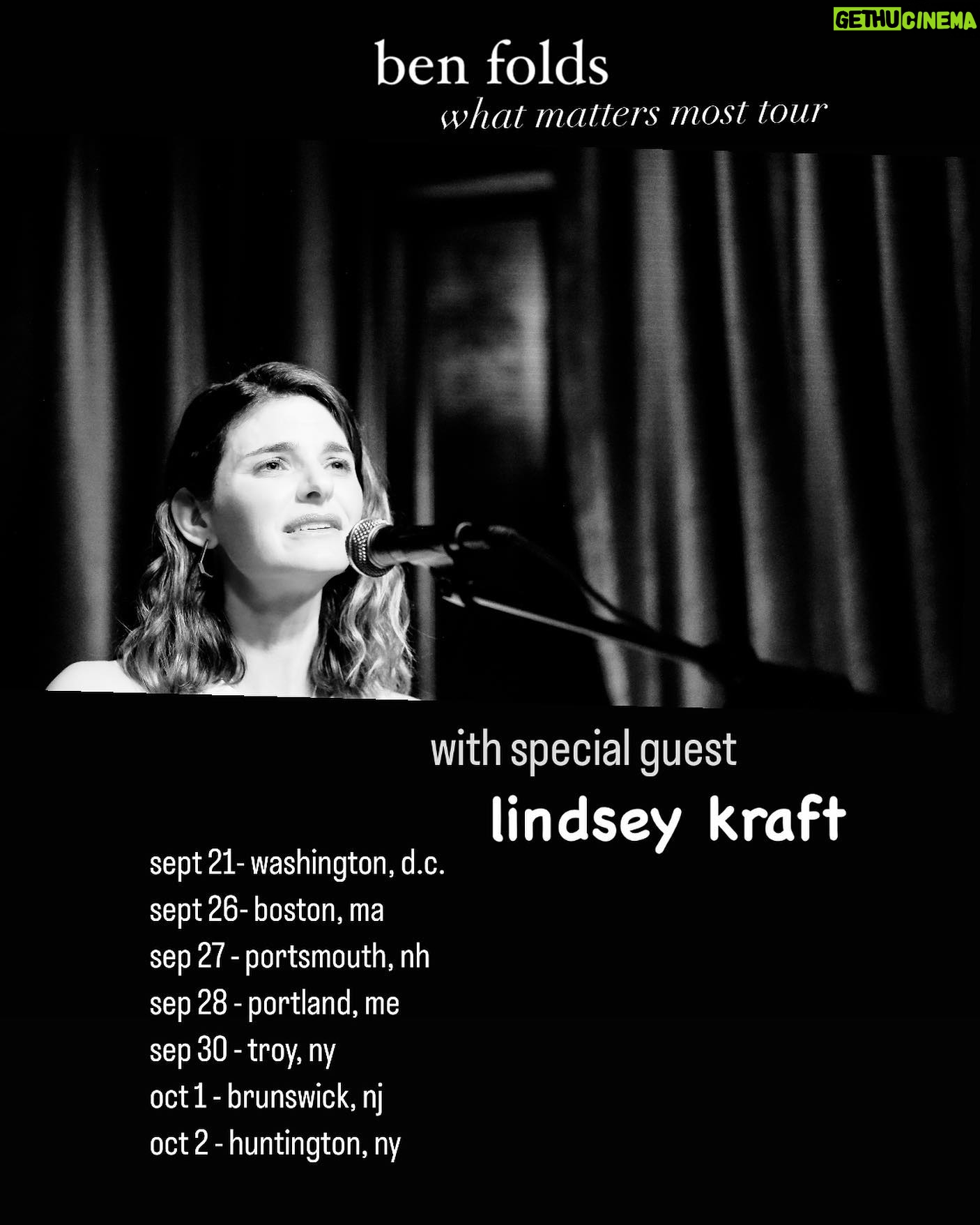 Lindsey Kraft - 308 Likes - so honored to play for the folds fans. i hope to make you laugh, cry, or think! at least one of those things. lemme know if youāll be there! love, me š¦ @actualbenfolds šø @jasonensler1