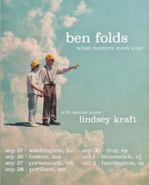 Lindsey Kraft Instagram - umm.
hi. 🤭. i’m so excited to sing and play for all the @actualbenfolds fans out there. y’all are just the very BEST audiences in the world. my little east coast tour begins at the freaking @kennedycenter ! i cant wait to meet you. if you’ll be at any of the shows, lemme know! oh gosh, i am just the luckiest. 🛼. “love, me”