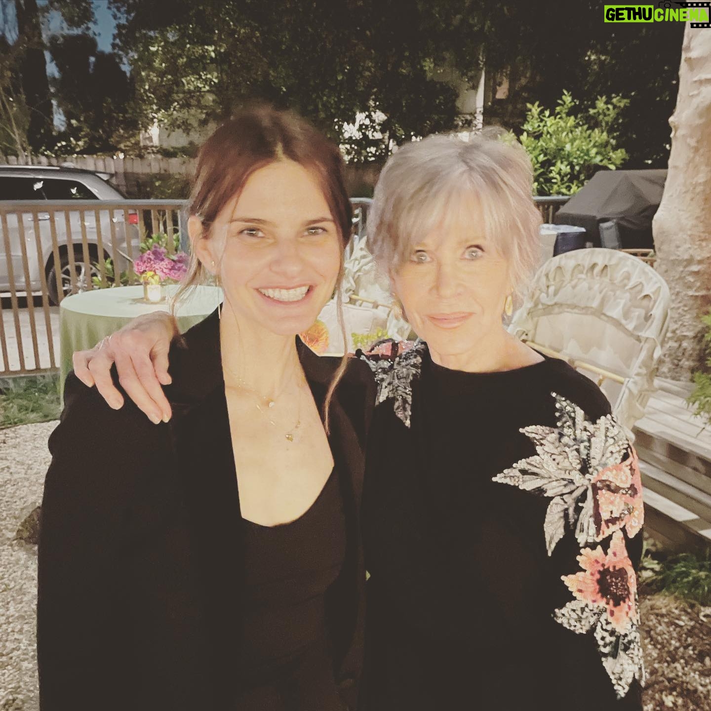 Lindsey Kraft - 4.6K Likes - me & fonda. waited 7 years to ask for this.🌷🌷🌷 #graceandfrankie @janefonda