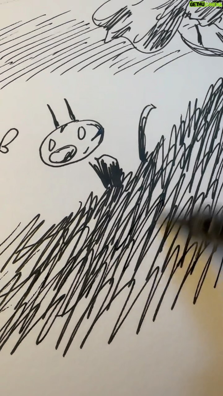 Liniers - 2K Likes - Dibujando para los que quieran algún original en la gira por España con @kevinjohansenoficial que se viene #macando #tinta #comics #nickdrake
