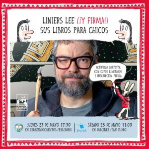Liniers Instagram - — ATENCION: CUPOS COMPLETOS —

Te esperamos para escuchar la lectura de algunos de sus libros para chicas y chicos desde los 3 años, para hacerle todas las preguntas que quieras y para conocer sus novedades. 🐰✍️ 

Actividades gratuitas con cupos limitados e inscripción previa (ver debajo)

JUEVES 23 de mayo 17:30 en @abrazandocuentos 
Av. Córdoba 5967, Palermo
Inscripciones: 
abrazandocuentos@gmail.com / 112708-2613

SÁBADO 25 de mayo 11:00 en @dulcinea_libros 
Monseñor Alberti 655
Inscripciones: info@dulcinealibros.com / 116547-6288